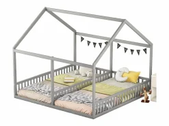 Online Camarote para 2 niños 90x200cm - camas planas modelos casa camas 2 plazas 2 en 1 - Cama Montessori