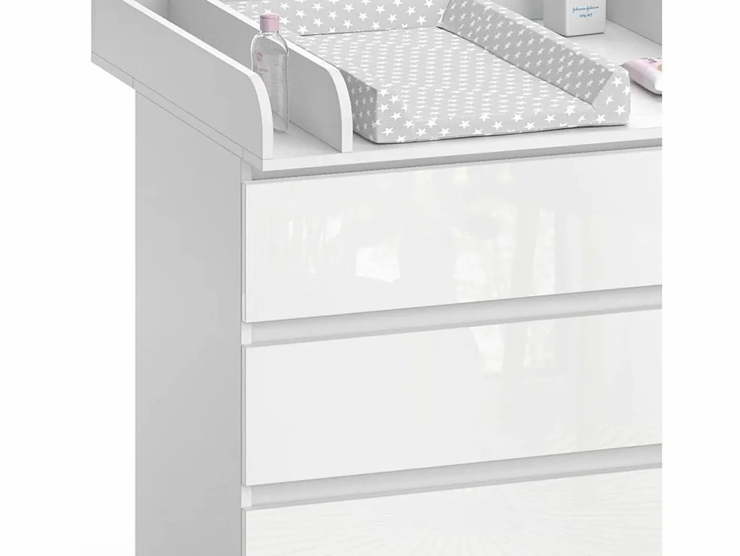 New Vicco Cambiador / alto brillo 80x76x87 emma Blanco