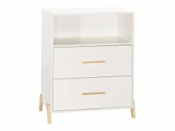 Cambiador sobre patas de madera blanca Mueble De Bebé