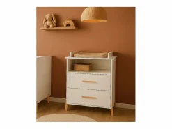 Cambiador sobre patas de madera blanca Mueble De Bebé