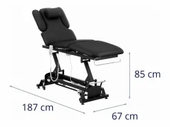 Outlet Camilla de masaje eléctrica profesional camilla de masaje camilla de fisioterapia 2 motores 200 kg color 14_0007755 Camilla De Masaje