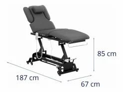 Online Camilla de masaje eléctrica carga máxima 150 kg color /gris 14_0007761 Camilla De Masaje