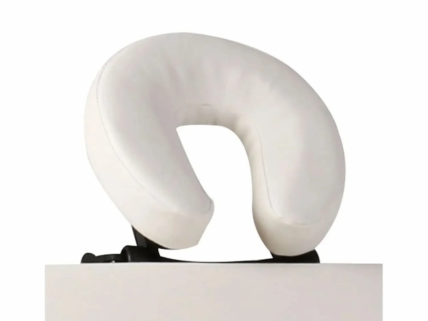 Best Helloshop26 Camilla de masaje plegable blanca 2 secciones estructura de acero inoxidable color crema 02_0001875 Blanco