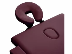Outlet Camilla de masaje plegable 3 secciones madera color vino tinto 02_0001839 Camilla De Masaje