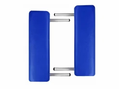 Outlet Camilla de masaje plegable de 2 zonas con estructura de acero inoxidable azul 02_0001879 Camilla De Masaje
