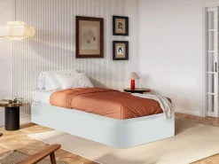 Ysmée Canapé abatible 90 x 200 cm - mate - HESTIA de YSMÉE Blanco