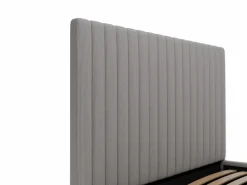 Vente-unique Canapé abatible 140 x 190 cm con cabecero de pana - SARAH
