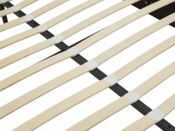 Outlet Vente-unique Canapé abatible 180 x 200 cm con cabecero y lámpara integrada en terciopelo - SARETO Topo