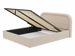 Hot Canapé abatible 140 x 190 cm de tela bouclette - FIREZA II Cama Con Canapé