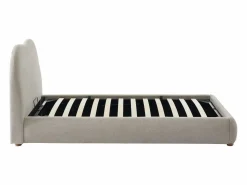 Hot Vente-unique Canapé abatible 90 x 190 cm de tela color - VANARI Beige