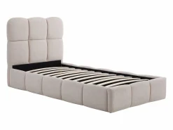 Discount Canapé abatible 90 x 190 cm de tejido texturizado color + colchón - DILUDO Cama Con Almacenaje|Cama Adulto