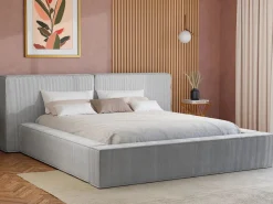 Vente-unique Canapé abatible 180 x 200 cm de pana + colchón - TIMANO