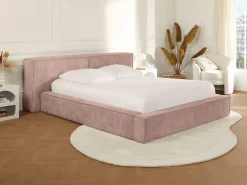 Discount Canapé abatible 180 x 200 cm de pana + colchón - TIMANO Cama Terciopelo