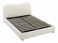 Discount Canapé abatible 140 x 190 cm en tela bouclé - VANARI Cama Con Canapé