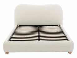 Discount Canapé abatible 140 x 190 cm en tela bouclé - VANARI Cama Con Canapé