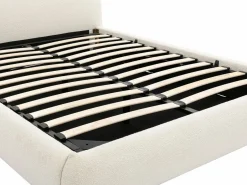 Discount Canapé abatible 140 x 190 cm en tela bouclé - VANARI Cama Con Canapé