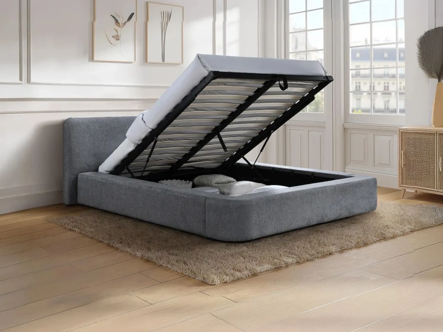 Maison Céphy Canapé abatible 140 x 190 cm en tela - JUDALO de