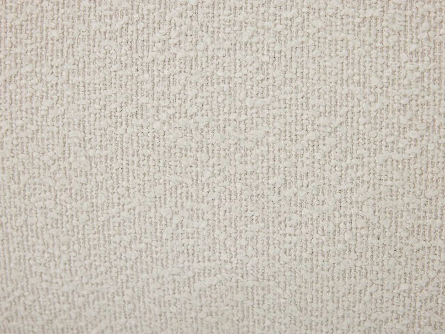 Outlet Vente-unique Canapé abatible 180 x 200 cm en tela bouclé beige + colchón - VANARI Blanco