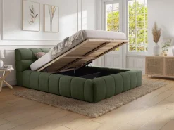 Hot Vente-unique Canapé abatible 180 x 200 cm tela - FORVIK de Pascal Morabito Verde