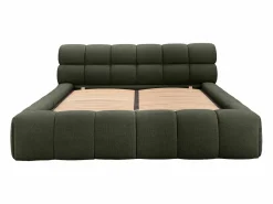 Clearance Canapé abatible 160 x 200 cm tela + colchón - FORVIK de Pascal Morabito Cama Con Canapé|Cama Adulto