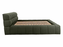 Clearance Canapé abatible 160 x 200 cm tela + colchón - FORVIK de Pascal Morabito Cama Con Canapé|Cama Adulto