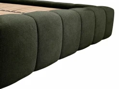 Clearance Canapé abatible 160 x 200 cm tela + colchón - FORVIK de Pascal Morabito Cama Con Canapé|Cama Adulto