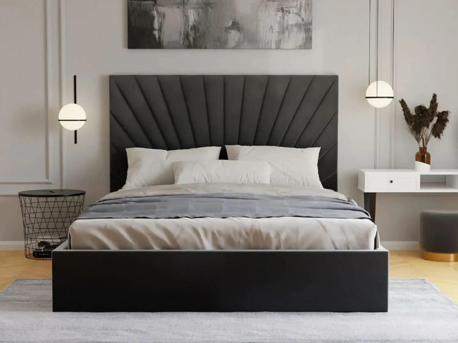 Discount Canapé abatible 180 x 200 cm terciopelo + colchón - RILIODA de Pascal Morabito Cama Terciopelo