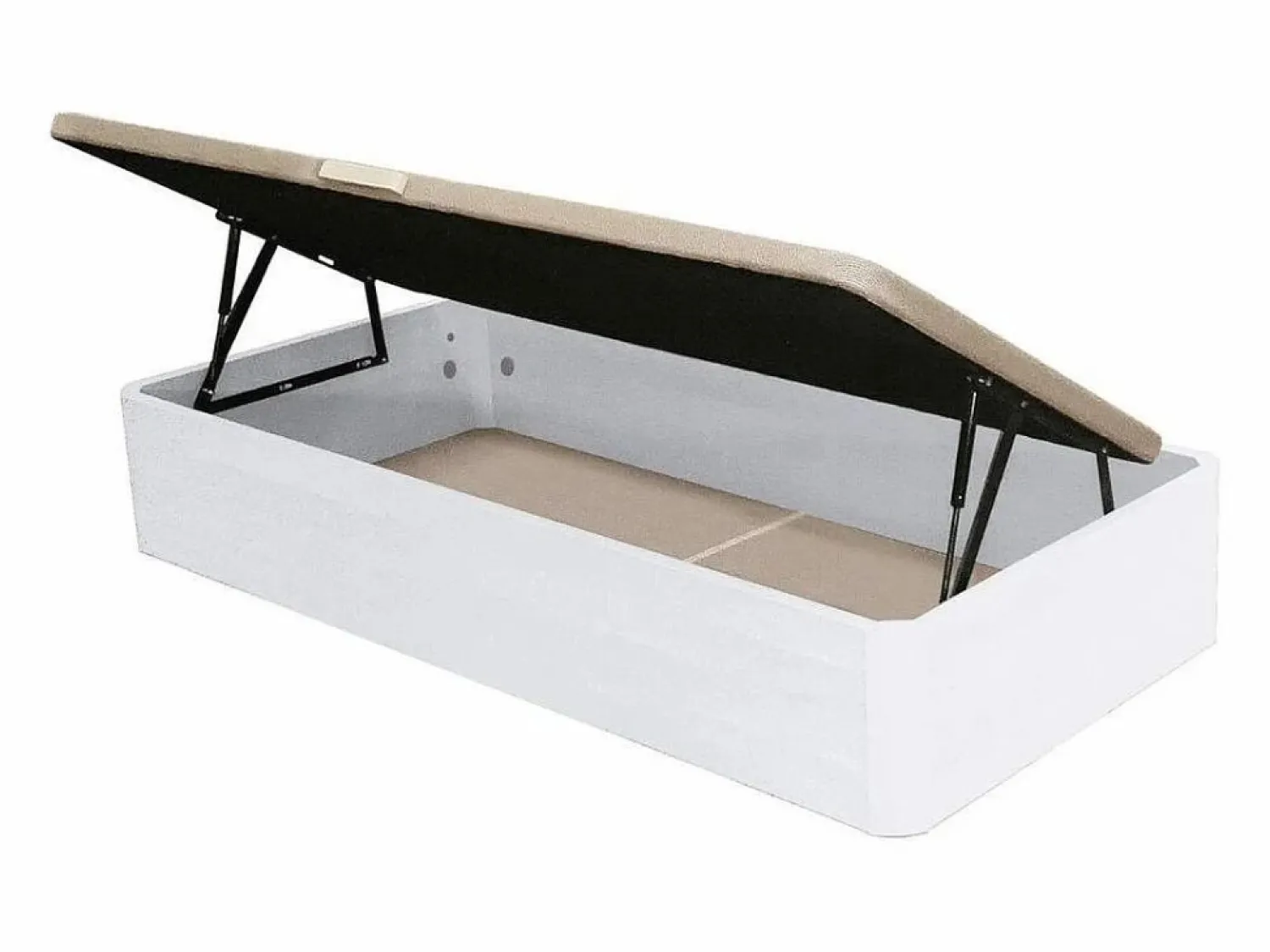 Canapé Abatible Apertura Lateral Gran Capacidad de 90x190 - Somier Con Canapé|Somier - 90X190Cm