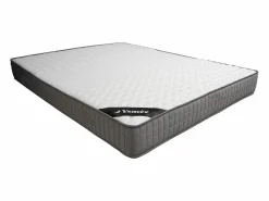 Clearance Canapé abatible con mesitas de noche queen size 160 x 200 cm con LEDs natural y antracita + colchón - FRANCOLI Cama Con Canapé|Cama Con Almacenaje
