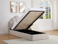 Vente-unique Canapé abatible concha 90 x 190 cm tejido - CORALUNO