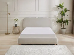 Vente-unique Canapé abatible de 140 x 190 cm de tela en color + colchón - VANARI