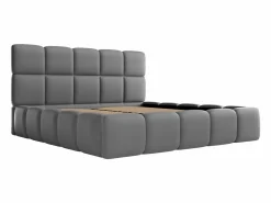Canapé abatible de 160 x 200 cm de tela efecto cuero - DAMADO de Pascal Morabito Cama Con Canapé