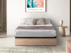 Hot Ysmée Canapé abatible de 140 x 190 cm - Natural claro - HESTIA de YSMÉE Color natural claro