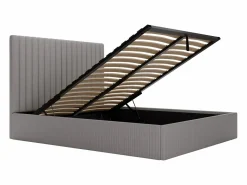 Vente-unique Canapé abatible de 160 x 200 cm con cabecero de pana - SARAH