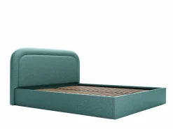 Canapé abatible de 160 x 200 cm de tela jaspeada color pato - FIREZA Cama Con Canapé