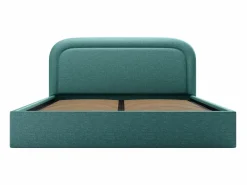 Canapé abatible de 160 x 200 cm de tela jaspeada color pato - FIREZA Cama Con Canapé