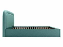 Canapé abatible de 160 x 200 cm de tela jaspeada color pato - FIREZA Cama Con Canapé