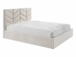 Online Canapé abatible de 180 x 200 cm de tela texturizada + colchón - JUSTANI Cama Con Canapé|Cama Adulto