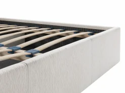Online Canapé abatible de 180 x 200 cm de tela texturizada + colchón - JUSTANI Cama Con Canapé|Cama Adulto