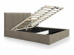 Best Canapé abatible de 160 x 200 cm con cabecero con costuras verticales tela - KILACLO Cama Con Canapé|Cama Con Almacenaje