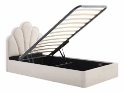 Discount Vente-unique Canapé abatible de concha 90 x 190 cm tela + colchón - CORALUNO Beige