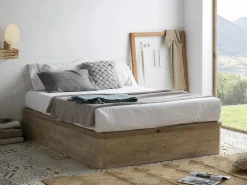 Ysmée Canapé abatible HESTIA YSMÉE PLAY color roble 160x190 cm Color natural claro