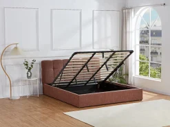 Vente-unique Canapé abatible King Size 180 x 200 cm en tela bouclé - MAZIRI