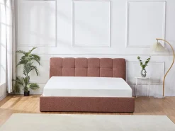 Vente-unique Canapé abatible King Size 180 x 200 cm en tela bouclé - MAZIRI