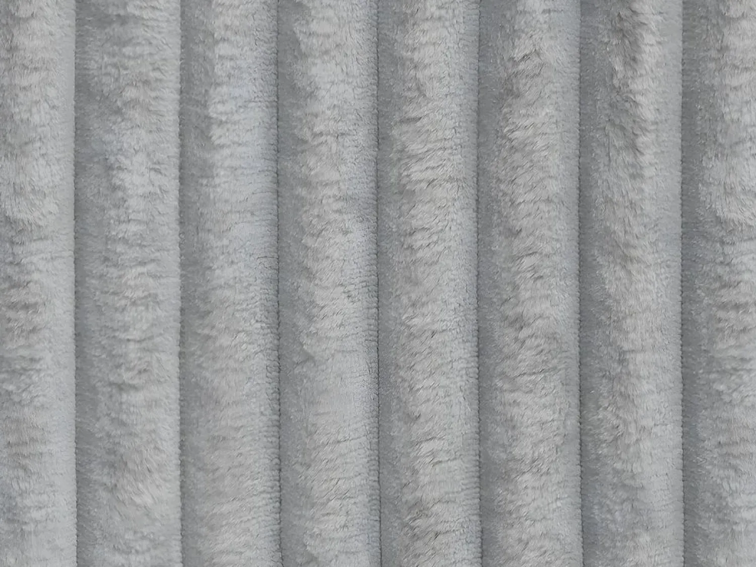 Clearance Vente-unique Canapé abatible 180x200cm terciopelo grueso acanalado + colchón - TIMANO de Pascal Morabito Gris claro