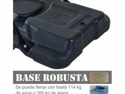 Discount Canasta de baloncesto blanco y negro 73x49x249 cm Cesta De Baloncesto