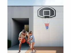 Discount Canasta de baloncesto de pared para interior y exterior, con tablero de polietileno irrompible, color (72,4 x 45,72 x 20 cm) Cesta De Baloncesto
