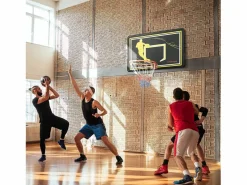 Sale Canasta de baloncesto negro y amarillo 110x90x70 cm Cesta De Baloncesto