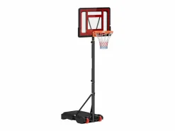 Homcom Canasta de baloncesto negro y rojo 75x83x261 cm