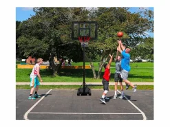 AHD Canasta de baloncesto portátil, profesional ajustable 250-305 cm NY
